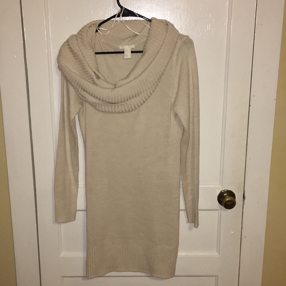Creme sweater dress
